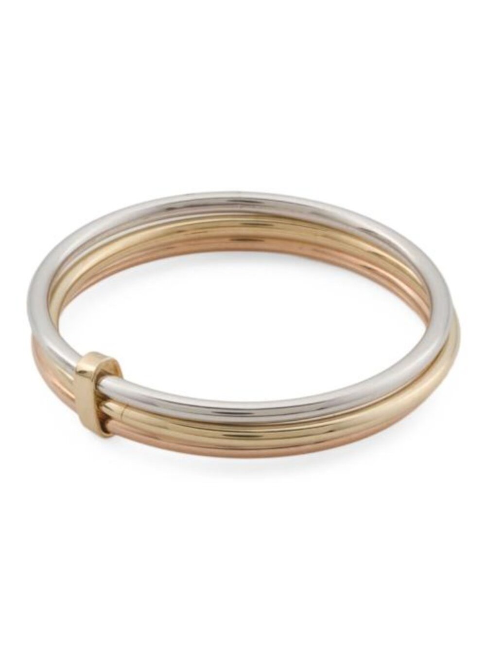 MIA FIORE Made In Italy 14kt Tri Color Gold Multi Band Ring